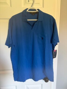 U.S. Polo Assn. Men's Royal Blue Pocket Polo